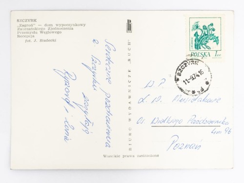 SZCZYRK - DOM WYPOCZYNKOWY ZAGROŃ 1974
