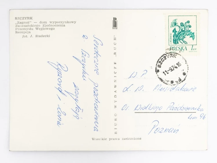 SZCZYRK - DOM WYPOCZYNKOWY ZAGROŃ 1974