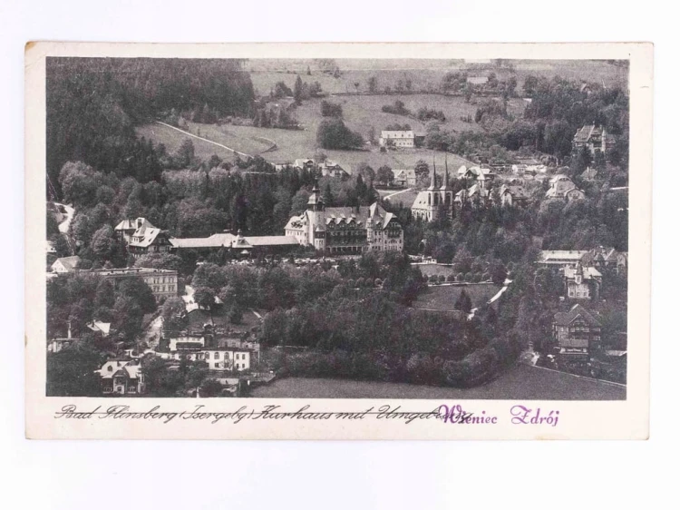 ŚWIERADÓW ZDRÓJ - DOM ZDROJOWY DAW. WIENIEC ZDRÓJ PRZEDWOJENNA PRZEDRUK