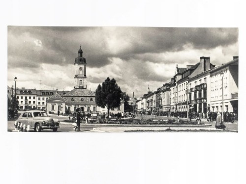 BIAŁYSTOK - RYNEK KOŚCIUSZKI Z RATUSZEM 1970