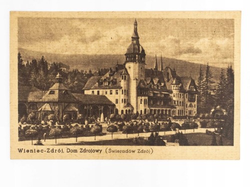 ŚWIERADÓW ZDRÓJ - DOM ZDROJOWY DAWNIEJ WIENIEC ZDRÓJ 1950