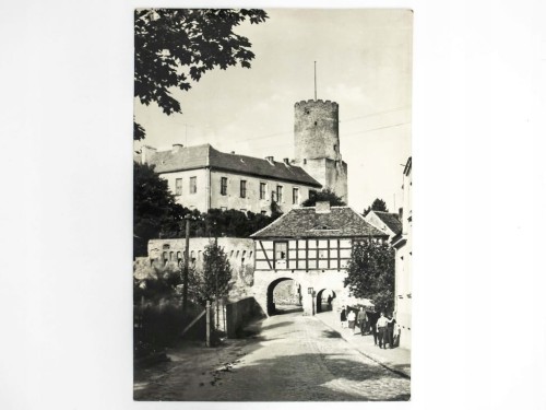 ŁAGÓW - ZAMEK GOTYCKI I BRAMA MARCHIJSKA 1971