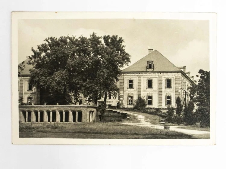 ŻAGAŃ - FRAGMENT PARKU 1957