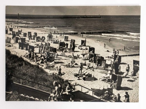 USTKA - PLAŻA I PARAWANY 1962