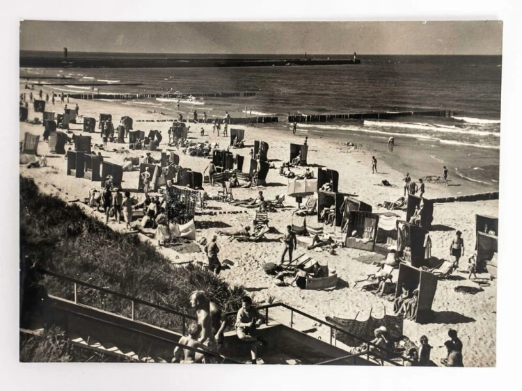 USTKA - PLAŻA I PARAWANY 1962