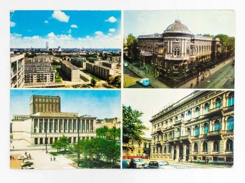 ŁÓDŹ - TEATR WIELKI WYŻSZA SZKOŁA MUZYCZNA MUZEUM SZTUKI 1974