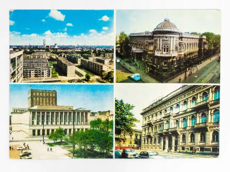 ŁÓDŹ - TEATR WIELKI WYŻSZA SZKOŁA MUZYCZNA MUZEUM SZTUKI 1974