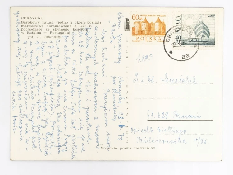 OBRZYCKO - BAROKOWY RATUSZ 1973