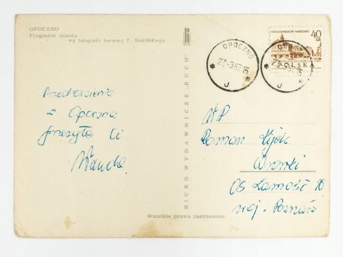 OPOCZNO - FRAGMENT MIASTA 1967
