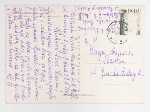 SZKLARSKA PORĘBA - WIDOK NA FONTANNĘ 1965