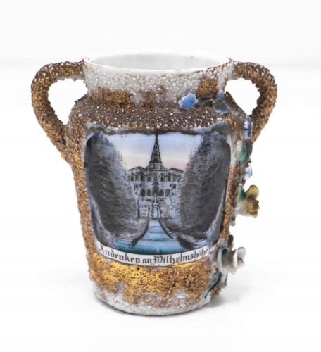 STARY PORCELANOWY WAZNIK - PARK WILHELMSHOHE, NIEMCY