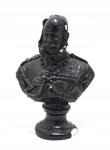 STARA RZEŹBA POPIERSIE - WILHELM I HOHENZOLLERN (gips)