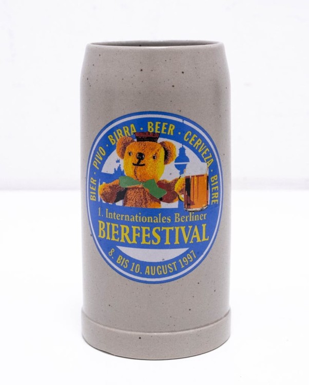 STARY CERAMICZNY KUFEL - FESTIWAL PIWA, BERLIN 1997