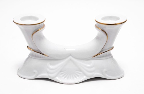 STARY PORCELANOWY ŚWIECZNIK CHODZIEŻ