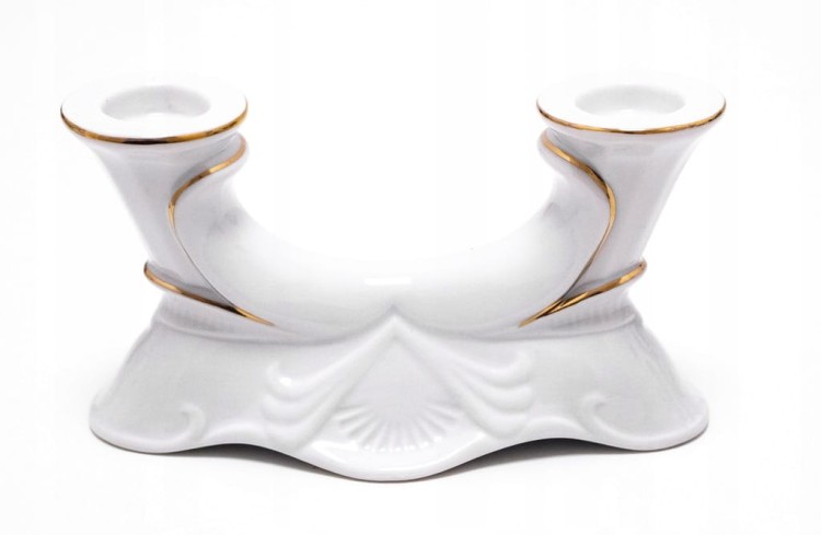 STARY PORCELANOWY ŚWIECZNIK CHODZIEŻ
