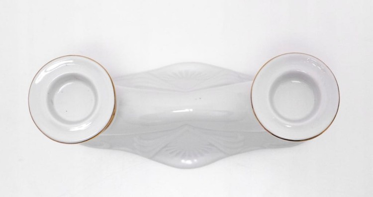 STARY PORCELANOWY ŚWIECZNIK CHODZIEŻ