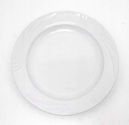 STARY PORCELANOWY BIAŁY TALERZ LUBIANA