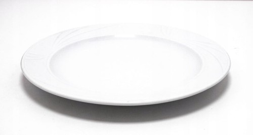 STARY PORCELANOWY BIAŁY TALERZ LUBIANA