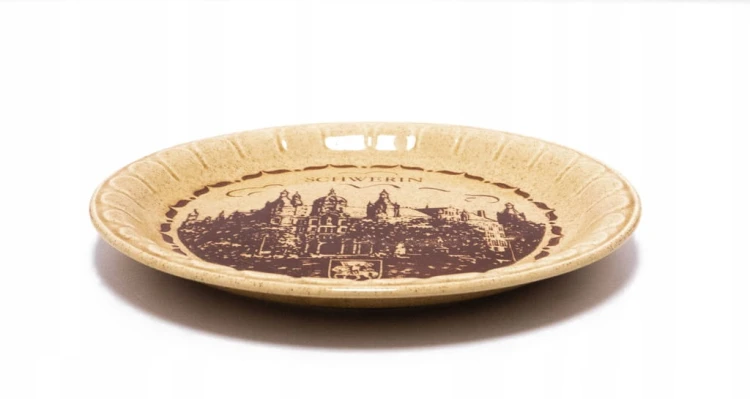 STARY PORCELANOWY TALERZ SCHWERIN, NIEMCY