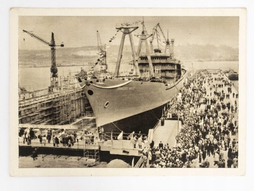 GDYNIA - STOCZNIA IM. KOMUNY PARYSKIEJ, STATEK FRANCESCO NULLO 1964