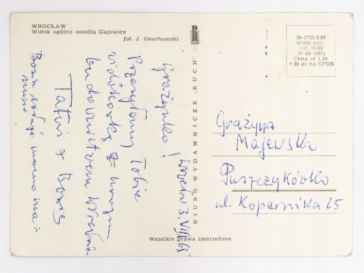 WROCŁAW - OSIEDLE GAJOWICE 1965