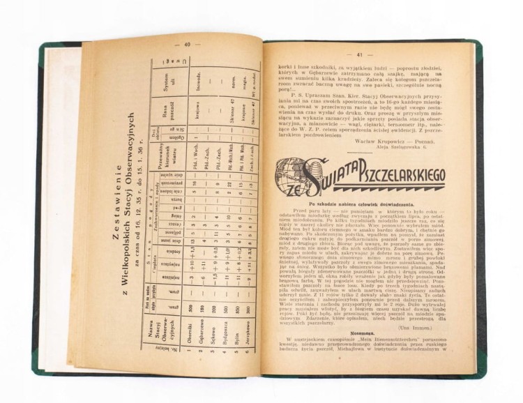 STARE CZASOPISMO BARTNIK WIELKOPOLSKI ROCZNIK 1936