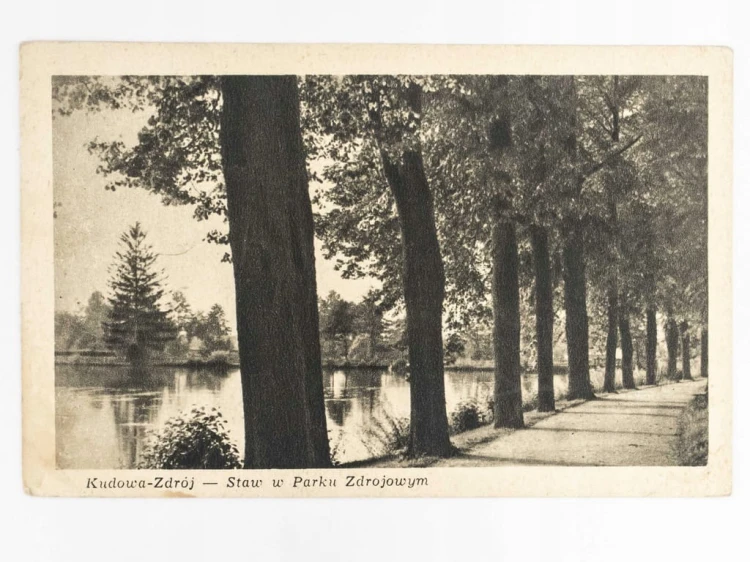KUDOWA-ZDRÓJ - STAW W PARKU ZDROJOWYM 1949 PRL