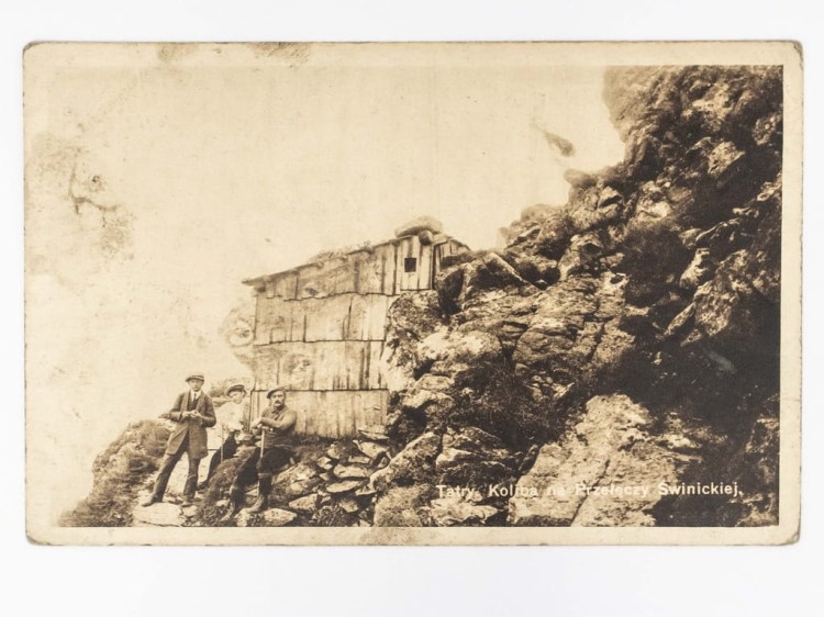 TATRY - KOLIBA NA PRZEŁĘCZY ŚWINICKIEJ 1929