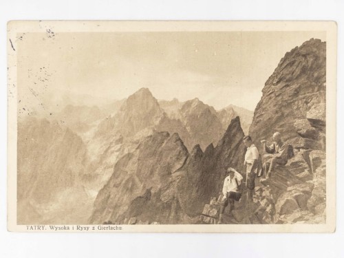 TATRY - WYSOKA I RYSY WIDOK Z GIERLACHU 1929