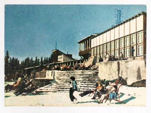 ZAKOPANE - STACJA KOLEJKI GÓRSKIEJ I RESTAURACJA NA GUBAŁÓWCE 1965