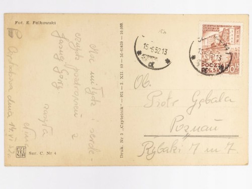 CZĘSTOCHOWA - JASNA GÓRA 1952 PRL