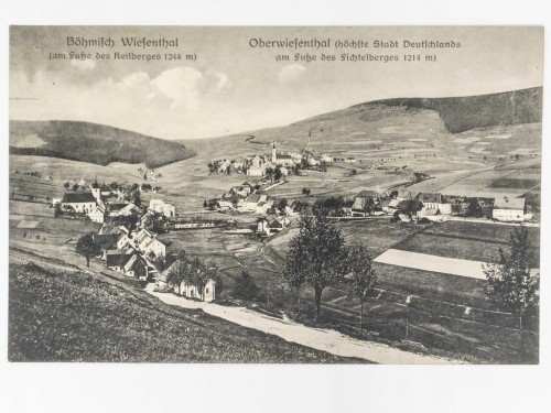 OBERWIESENTHAL - CZESKI WIESENTHAL W POBLIŻU REILBERGU NIEMCY 1911