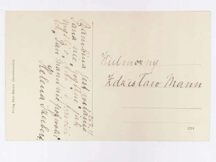 OBERWIESENTHAL - CZESKI WIESENTHAL W POBLIŻU REILBERGU NIEMCY 1911
