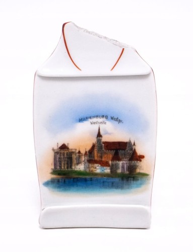STARA PORCELANOWA PLAKIETA - ZAMEK MALBORK