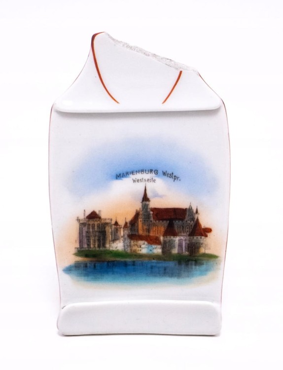 STARA PORCELANOWA PLAKIETA - ZAMEK MALBORK