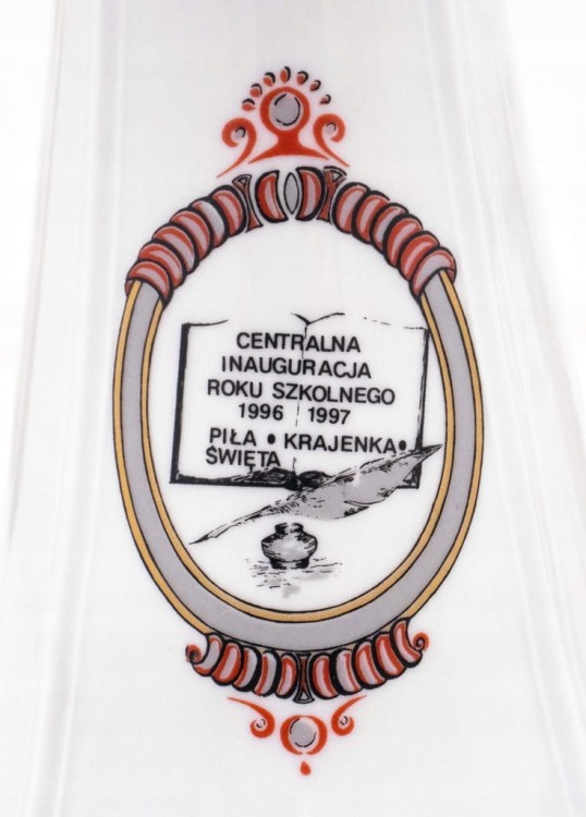 STARY PORCELANOWY WAZON INAUGURACJA ROKU SZKOLNEGO PIŁA / KRAJENKA / ŚWIĘTA