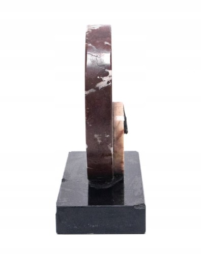 STARA PODPÓRKA DO KSIĄŻKI W STYLU ART DECO - KAMIENNA FIGURA Z SOKOŁEM