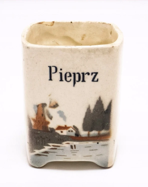 STARY POJEMNIK NA PIEPRZ - FABRYKA FAJANSU CHODZIEŻ, STANISŁAW MAŃCZAK
