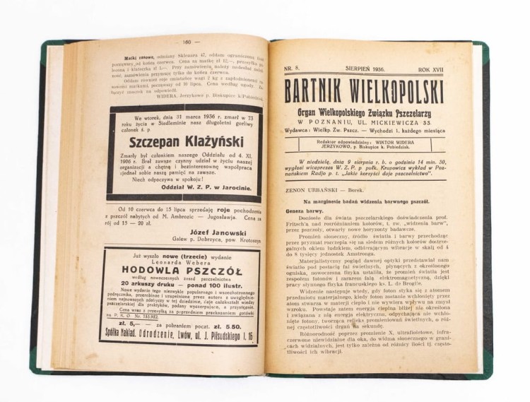 STARE CZASOPISMO BARTNIK WIELKOPOLSKI ROCZNIK 1936