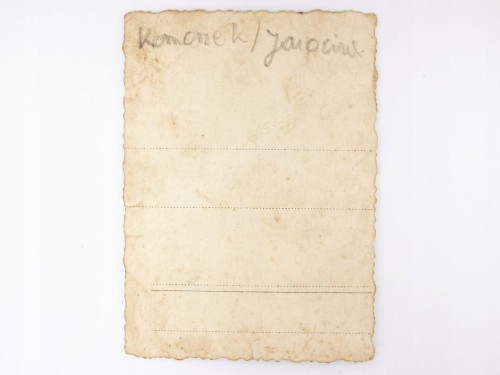 STARA FOTOGRAFIA - KOBIETA NA GOSPODARSTWIE KOMORZE POD JAROCINEM LATA 40.