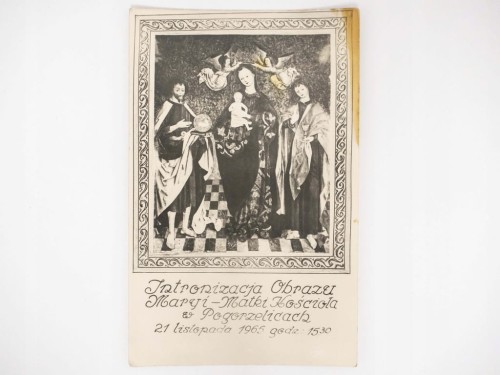 STARA FOTOGRAFIA - INTRONIZACJA OBRAZU MARYI-MATKI POGORZELICE 1965