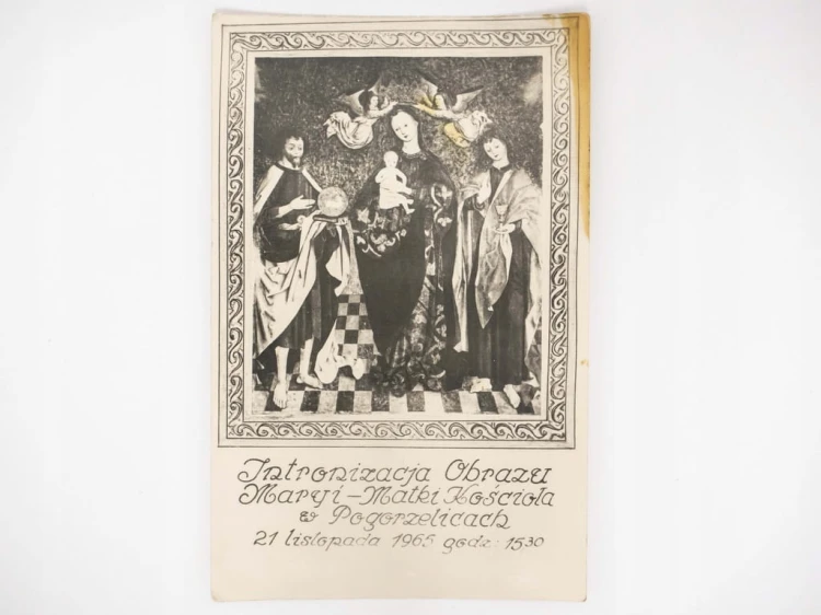 STARA FOTOGRAFIA - INTRONIZACJA OBRAZU MARYI-MATKI POGORZELICE 1965