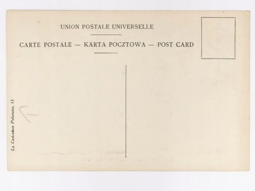 STARA POCZTÓWKA - KARYKATURA STARY DOBRY BÓG CESARZA FRANCJA POCZĄTEK XX W.