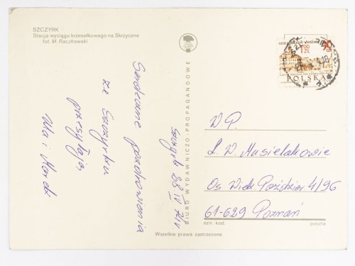 SZCZYRK - STACJA WYCIĄGU KRZESEŁKOWEGO NA SKRZYCZNE 1974 PRL
