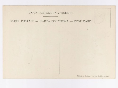 POCZTÓWKA - KARYKATURA OTWARCIE SEZONU ŁOWIECKIEGO FRANCJA POCZĄTEK XX W.