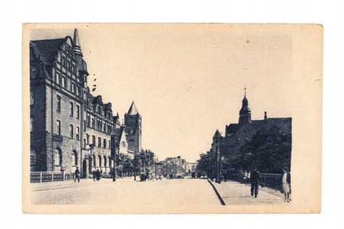 POZNAŃ - WIDOK Z KAPONIERY, BANK, ZAMEK 1931