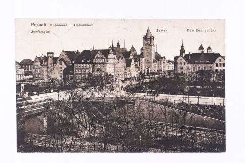 POZNAŃ - KAPONIERA, ZAMEK, UNIWERSYTET, DOM EWANGELICKI 1929