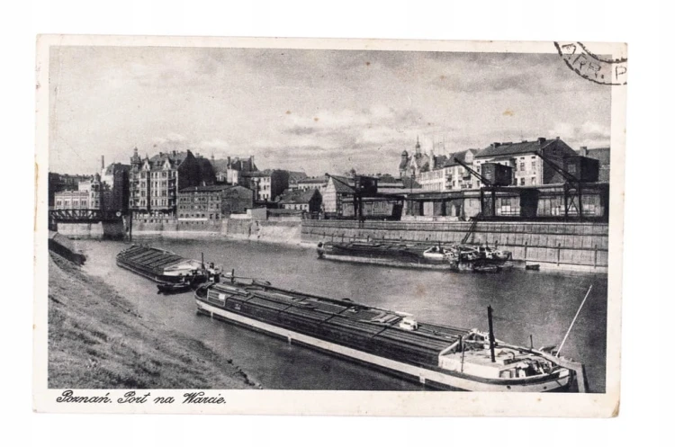 POZNAŃ - PORT NA WARCIE, BARKI 1934