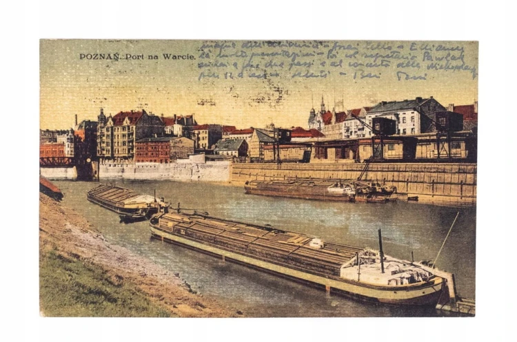 POZNAŃ - PORT NA WARCIE, BARKI 1928