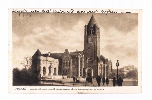 POZNAŃ - POMNIK NAJŚWIĘTSZEGO SERCA JEZUSOWEGO, ZAMEK 1935